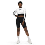 Long-sleeve crop top