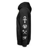 Shawl Collar Hoodie: Cairo - black